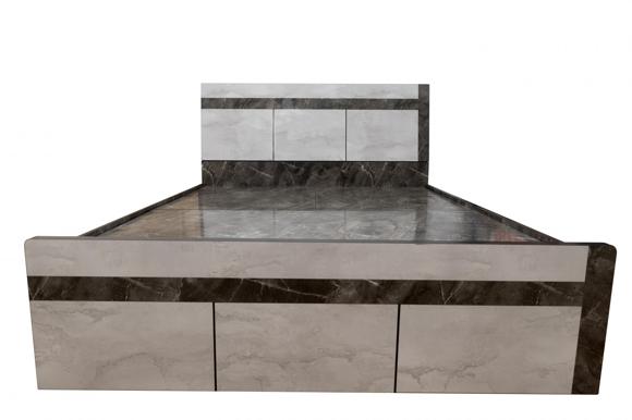 King size bed with sliding storage