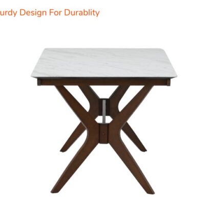 Chicago Smart Top Dining Table 6 Seater & Chicago Dining Chair Set