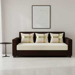 FURNY Leximus 3 Seater Fabric Sofa Set