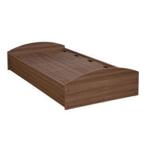 Nilkamal Addison Single Bed With Box Storage (Classic Walnut)
