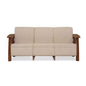 Nilkamal Aspire 3 Seater Plastic Sofa (Walnut)