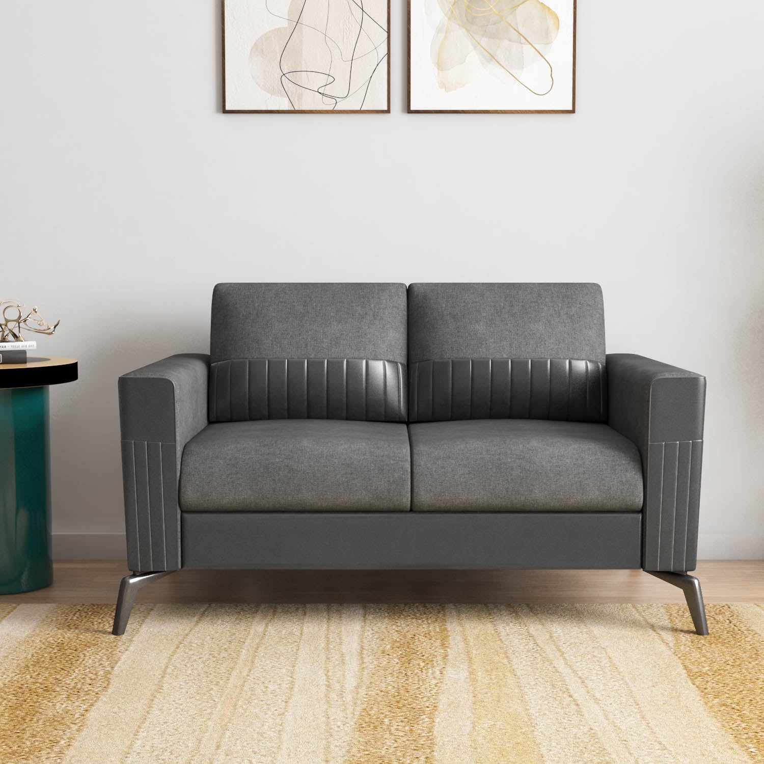 Nilkamal Berlin 2 Seater Sofa (Grey) Nilkamal Berlin 2 Seater Sofa (Grey)