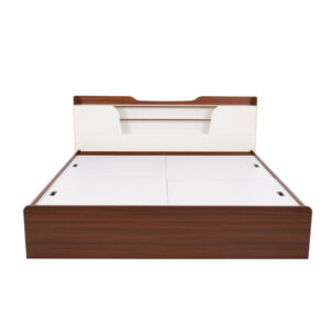 Nilkamal Hawk Calipso Queen Bed With Storage (Classic Plank Walnut/White)