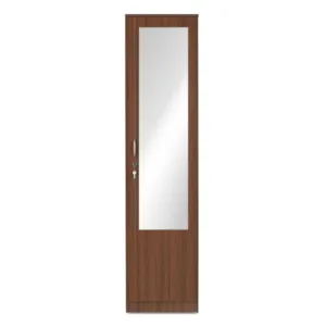 Nilkamal Joyce 1 Door Wardrobe With Mirror (Classic Walnut)