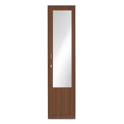 Nilkamal Joyce 1 Door Wardrobe With Mirror (Classic Walnut)