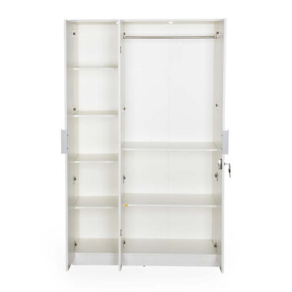 Nilkamal Joyce 3 Door Wardrobe (Frosty White)