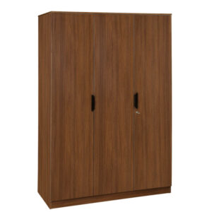 Nilkamal Milford 3 Door Wardrobe (Classic Walnut)