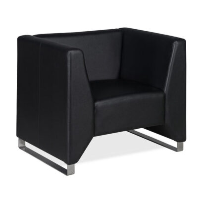 Nilkamal Reed 1 Seater Sofa (Black)