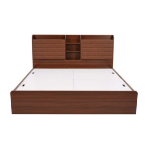 Nilkamal Tokyo Calipso King Bed With Storage (Classic Plank Walnut)