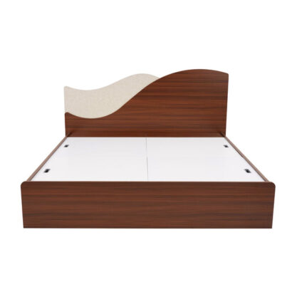 Nilkamal Wave Calipso King Bed Without Storage (Classic Plank Walnut)