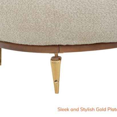 Royaloak Athens Boucle Fabric 3 Seater Sofa & Extendable Backrest