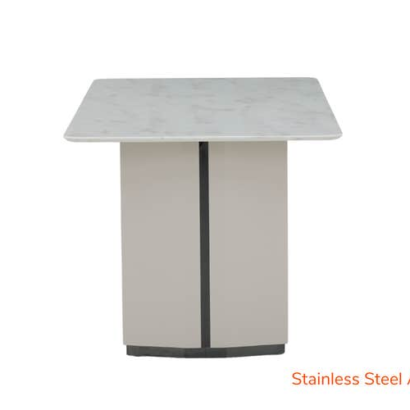 Royaloak Austin American Marble Dining Table Six Seater