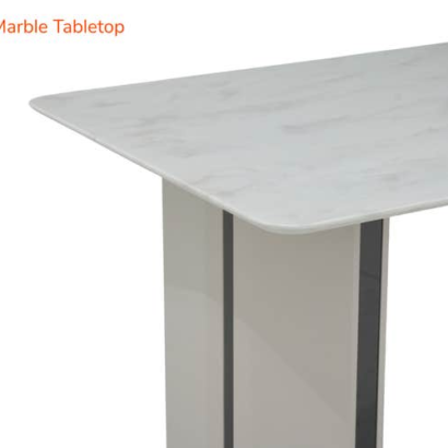 Royaloak Austin American Marble Dining Table Six Seater