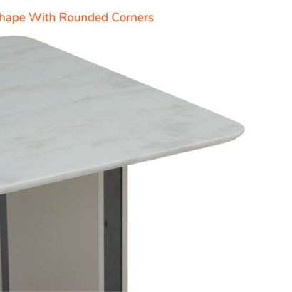 Royaloak Austin American Marble Dining Table Six Seater