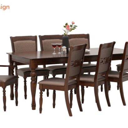 Royaloak Austin American Wooden Dining Table Set 8 Seater