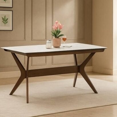 Royaloak Chicago American Smart Top Dining Table Six Seater