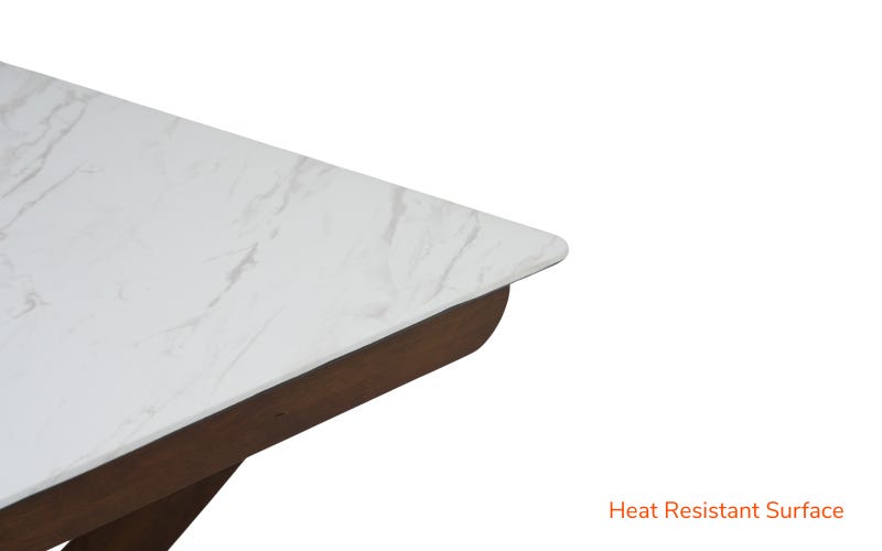 Royaloak Chicago American Smart Top Dining Table Six Seater