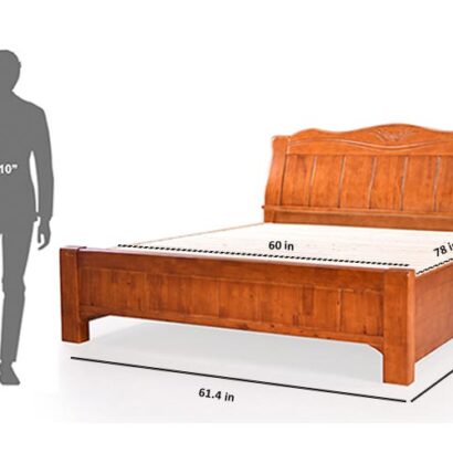 Royaloak Dalmore Wooden Queen Bed with Storage