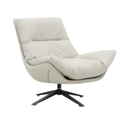 Royaloak Derby Leatherette Single Sofa With Revolving Mechanism