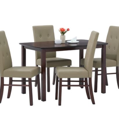 Royaloak Elite 4 Seater Wooden Dining Table Set