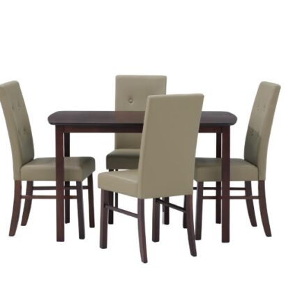 Royaloak Elite 4 Seater Wooden Dining Table Set