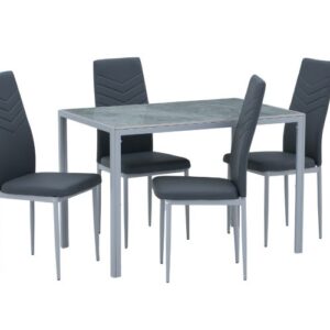 Royaloak Gleam Sintered Top Dining Table Four Seater Set