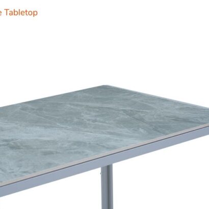 Royaloak Gleam Sintered Top Dining Table Four Seater Set