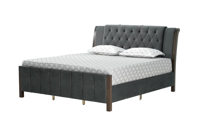 Royaloak Hector American Fabric King Size Bed