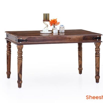 Royaloak Hilton Wooden 4 Seater Sheesham Wood Dining Table