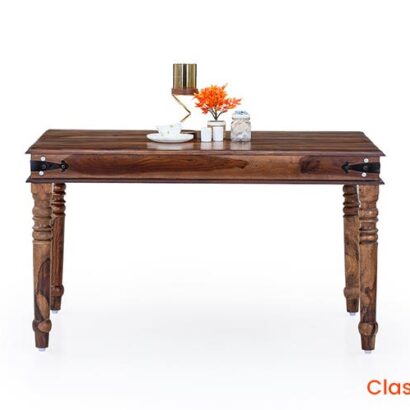 Royaloak Hilton Wooden 4 Seater Sheesham Wood Dining Table