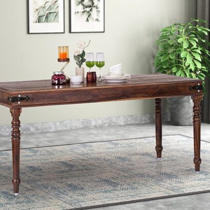Royaloak Hilton Wooden 6 Seater Sheesham Wood Dining Table