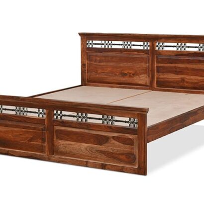 Royaloak Hilton Wooden King Bed