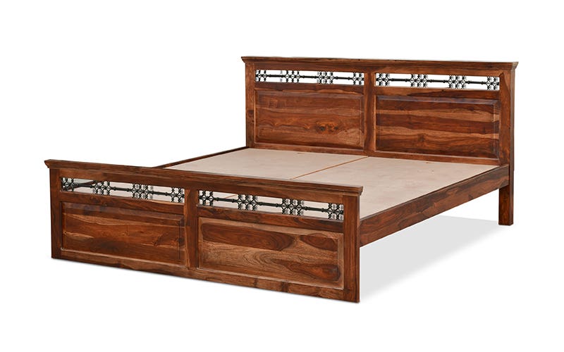 Royaloak Hilton Wooden King Bed