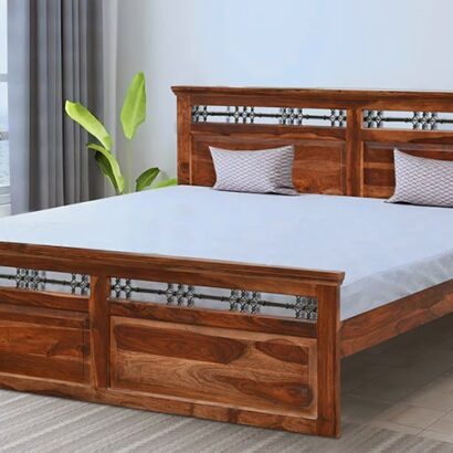 Royaloak Hilton Wooden King Bed