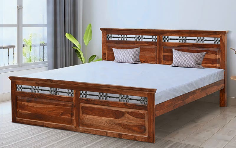 Royaloak Hilton Wooden King Bed Royaloak Hilton Wooden King Bed