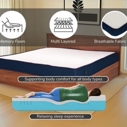 Royaloak Italian Ortho Memory Foam Queen Size Mattress (8 Inch)