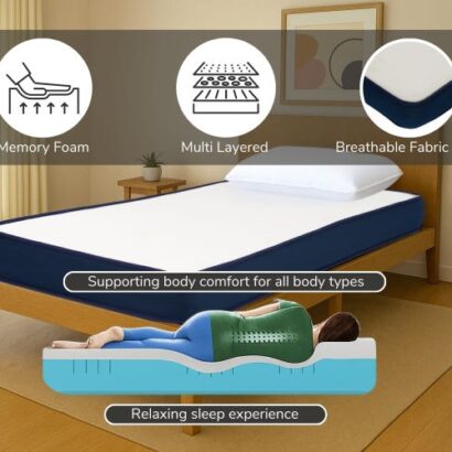 Royaloak Italian Ortho Memory Foam Single Size Mattress (6 Inch )