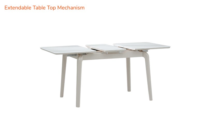 Royaloak Johor Malaysian Glass Extendable Dining Table