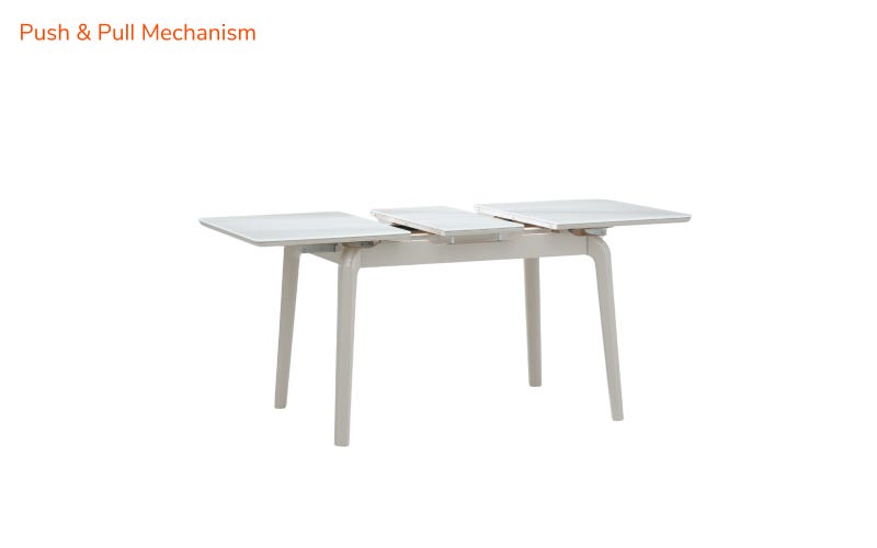 Royaloak Johor Malaysian Glass Extendable Dining Table