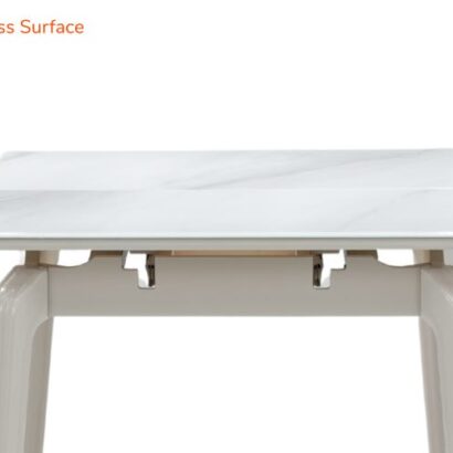 Royaloak Johor Malaysian Glass Extendable Dining Table