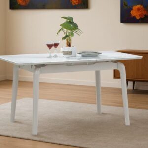 Royaloak Johor Malaysian Glass Extendable Dining Table