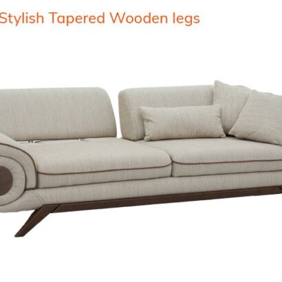 Royaloak Lisbon 3 Seater Sofa with Sliding Extendable Backrest