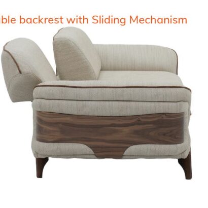 Royaloak Lisbon 3 Seater Sofa with Sliding Extendable Backrest