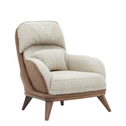 Royaloak Lisbon Single Seater Sofa with Solidwood Skirting