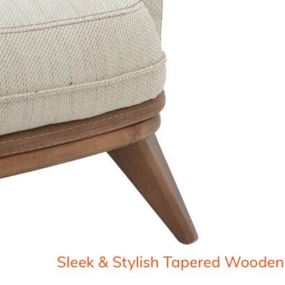 Royaloak Lisbon Single Seater Sofa with Solidwood Skirting