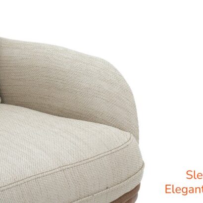 Royaloak Lisbon Single Seater Sofa with Solidwood Skirting