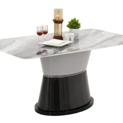 Royaloak Lucca Italian Marble Six Seater Dining Table