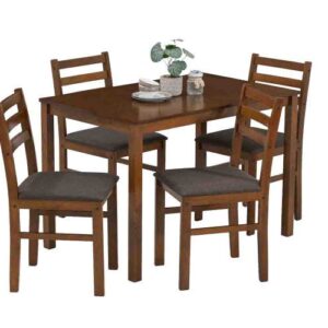 Royaloak Maple Wood Dining Table Set – 4 Seater