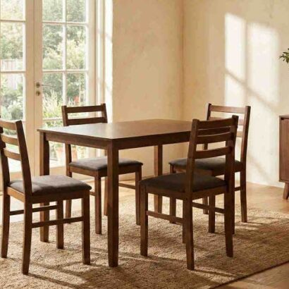 Royaloak Maple Wood Dining Table Set – 4 Seater