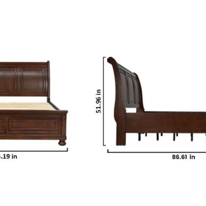 Royaloak Miami American Wooden King Bed